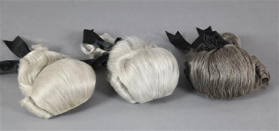 Cosi Fan Tutte: Three wigs, a Don Alfonso wig, Guguelimo wig and a Ferrando wig